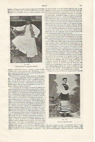 LAMINA ESPASA 28457: Traje nacional de campesino de Hungria