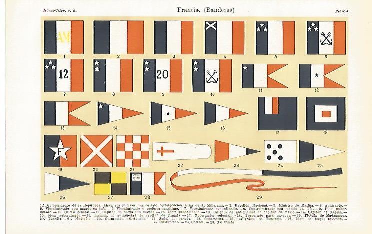 LAMINA ESPASA 28475: Banderas de Francia