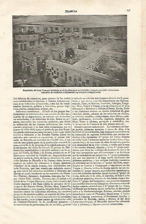LAMINA ESPASA 28479: Exposicion del Goul Français