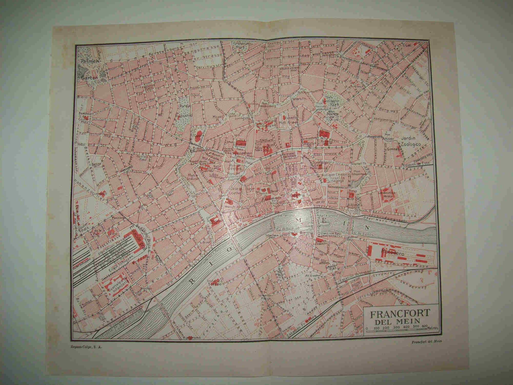 LAMINA ESPASA 28485: Plano de Frankfurt