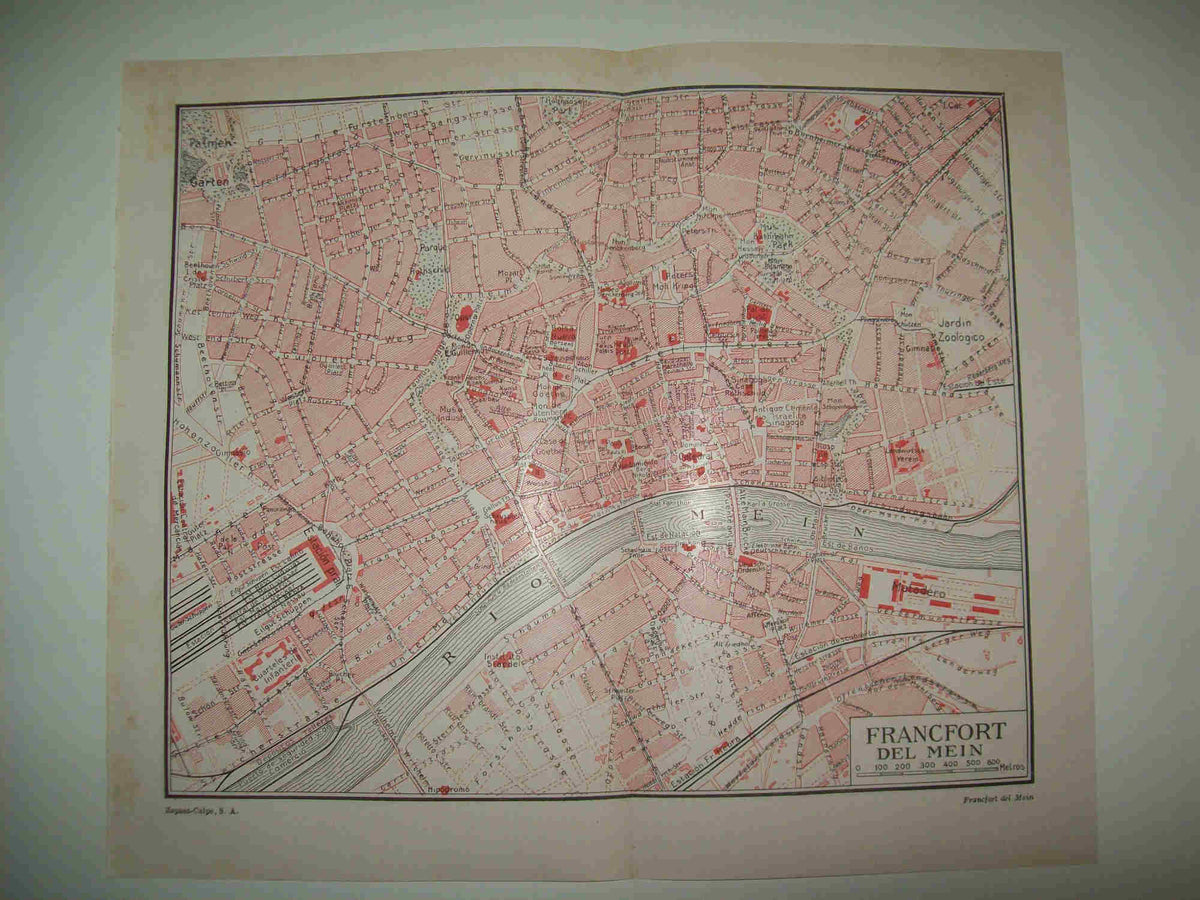 LAMINA ESPASA 28485: Plano de Frankfurt