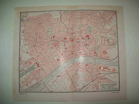 LAMINA ESPASA 28485: Plano de Frankfurt