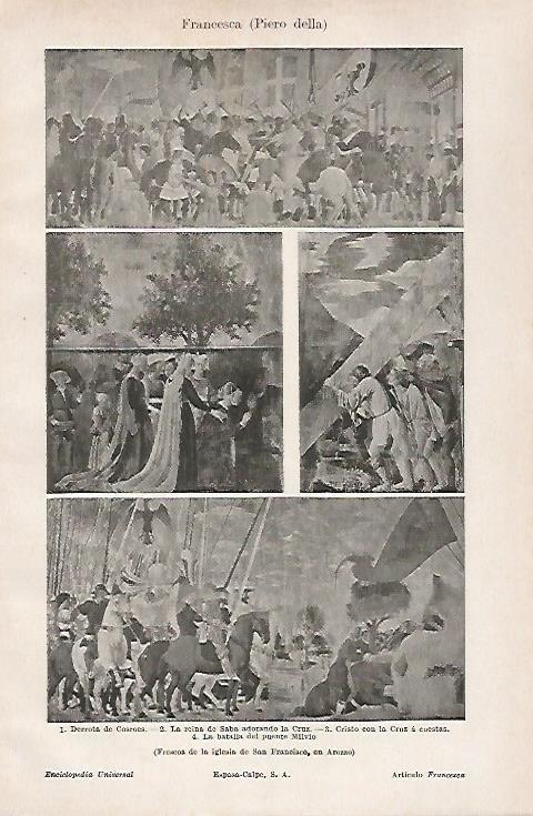 LAMINA ESPASA 28490: Obras de Piero della Francesca