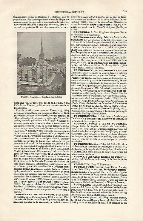 LAMINA ESPASA 28496: Iglesia de San Suplicio en Fougeres Francia