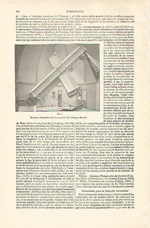 LAMINA ESPASA 28499: Refractor del Observatorio del Vaticano
