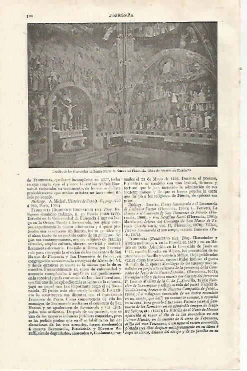 LAMINA ESPASA 28512: Capilla de los Españoles en Florencia