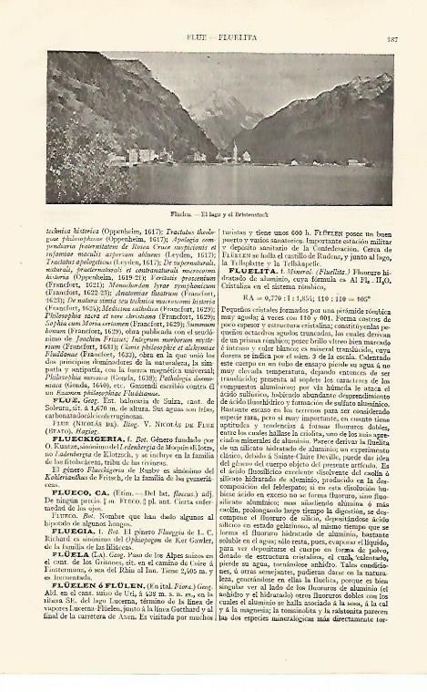LAMINA ESPASA 28524: Lago de Fluelen Suiza