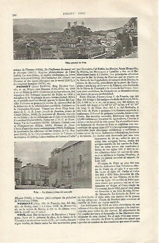LAMINA ESPASA 28533: Vista de Fois Francia