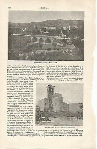 LAMINA ESPASA 28544: Vista de Fontana Elice Italia