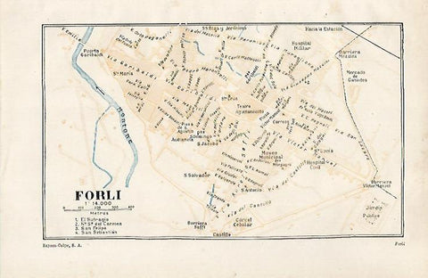 LAMINA ESPASA 28557: Plano de Forli