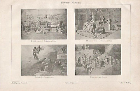 LAMINA ESPASA 28573: Obras de Mariano Fortuny