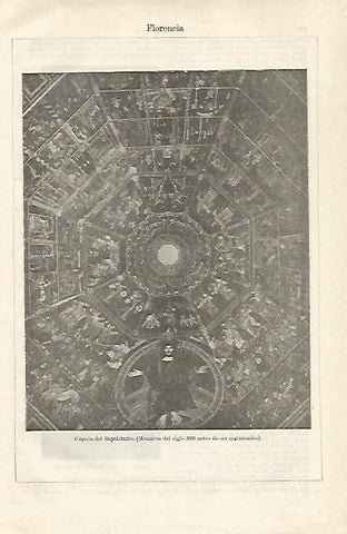 LAMINA ESPASA 28584: Cupula del Baptisterio de Florencia