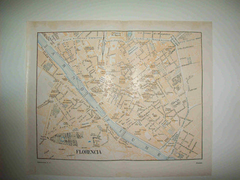 LAMINA ESPASA 28589: Plano de Florencia