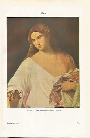 LAMINA ESPASA 28593: Flora por Tiziano