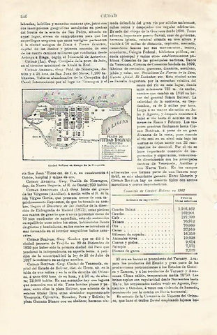 LAMINA ESPASA 28615: Plano de Ciudad Bolivar actual Trujillo en Peru