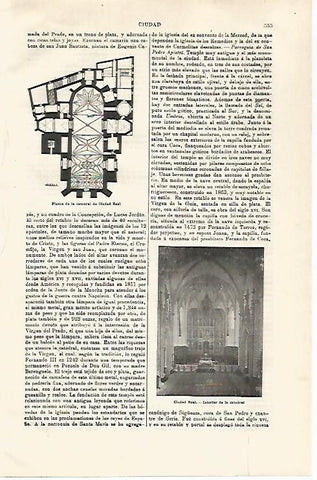 LAMINA ESPASA 28621: Interior de la Catedral de Ciudad Real