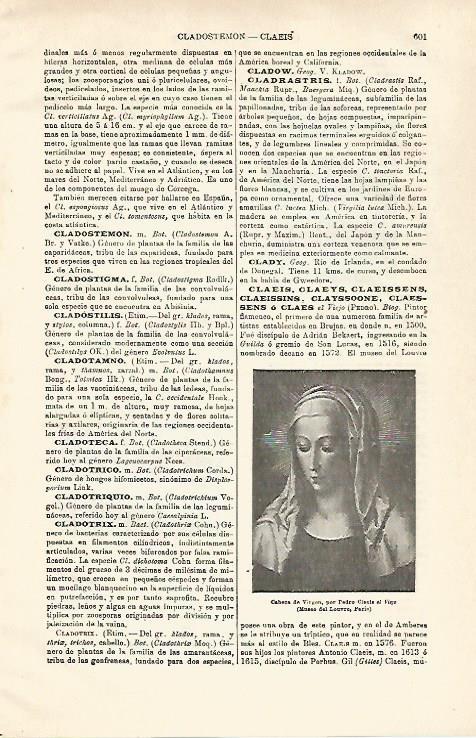 LAMINA ESPASA 28635: Cabeza de Virgen por Pedro Clacia el Viejo