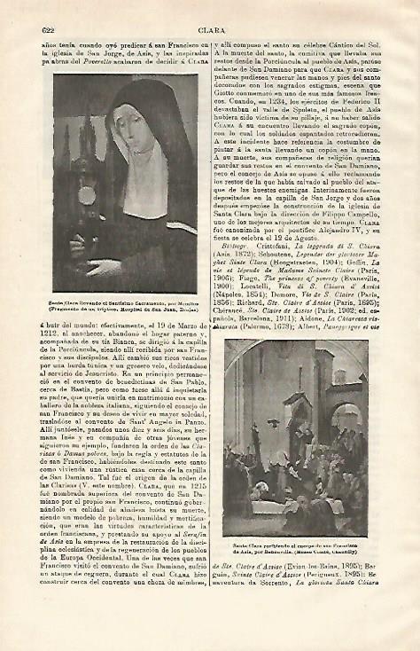 LAMINA ESPASA 28638: Santa Clara por Memlius