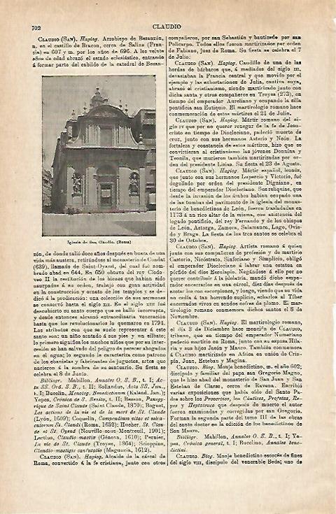 LAMINA ESPASA 28645: Iglesia de San Claudio en Roma