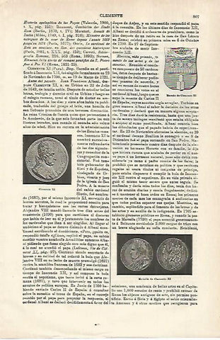 LAMINA ESPASA 28658: Escudo de Clemente XI