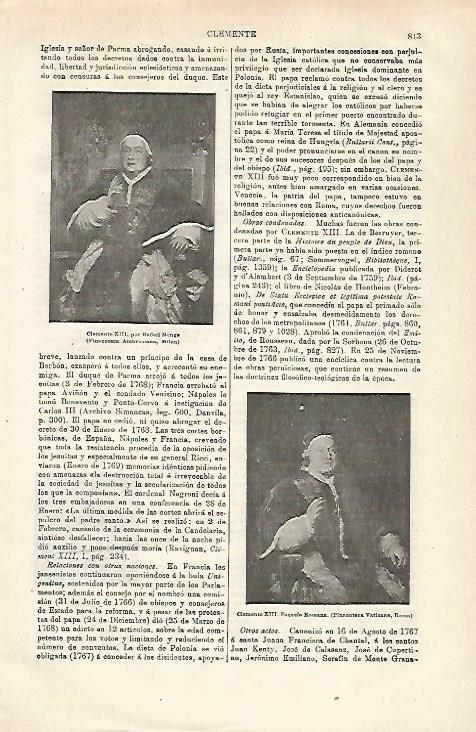 LAMINA ESPASA 28662: Clemente XIII