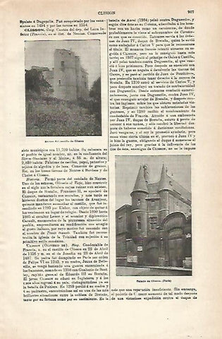 LAMINA ESPASA 28671: Castillo de Clisson Francia