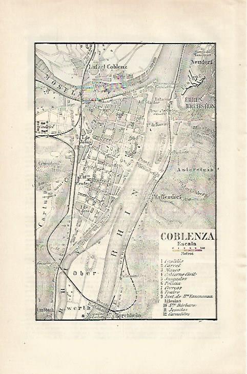 LAMINA ESPASA 28680: Plano de Clobenza Alemania