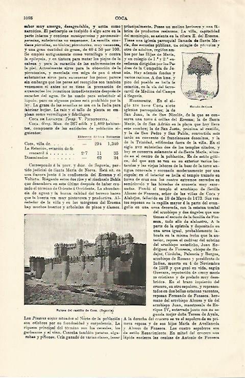 LAMINA ESPASA 28683: Castillo de Coca Segovia