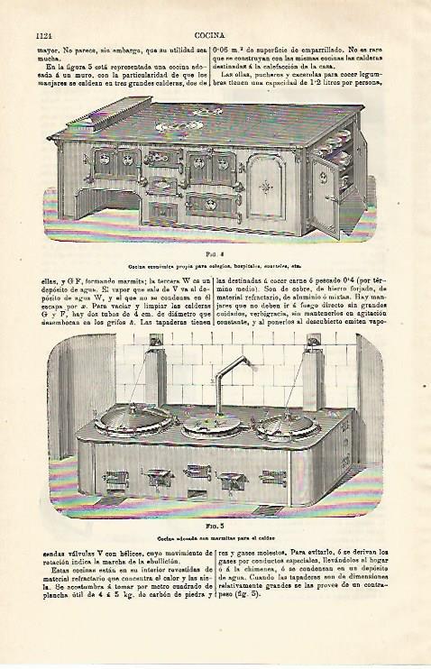 LAMINA ESPASA 28684: Cocinas