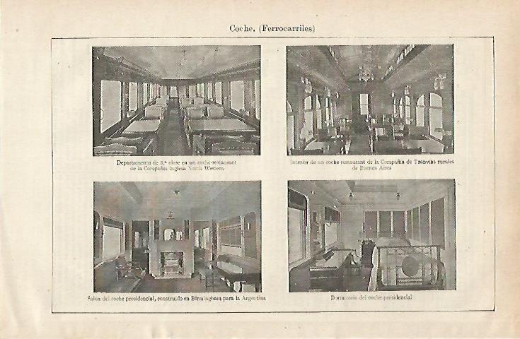 LAMINA ESPASA 28690: Interior de ferrocarriles