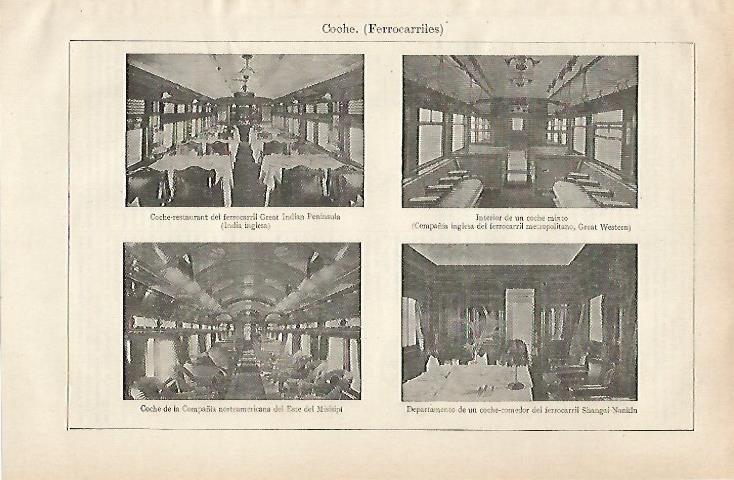 LAMINA ESPASA 28691: Ferrocarriles de la India Inglaterra Estados Unidos y Shangai