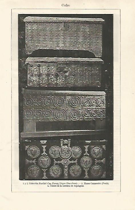 LAMINA ESPASA 28698: Cofres de la Coleccion Rusiñol