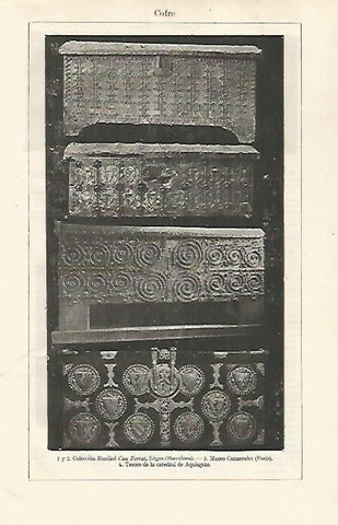 LAMINA ESPASA 28698: Cofres de la Coleccion Rusiñol