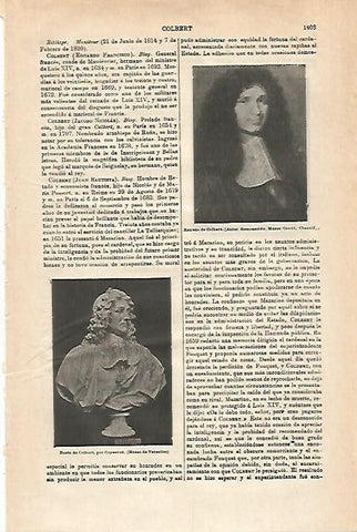 LAMINA ESPASA 28708: Retrato de Colbert