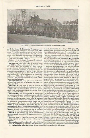 LAMINA ESPASA 28709: Villa inglesa en Le Touquet Francia