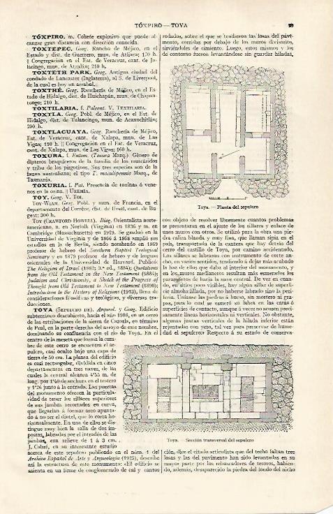 LAMINA ESPASA 28721: Planta del sepulcro de Toya Jaen