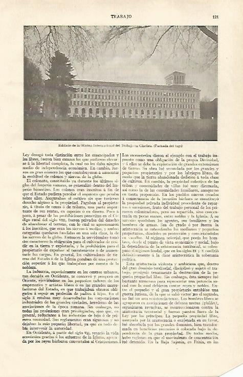 LAMINA ESPASA 28724: Oficina Internacional del Trabajo en Ginebra