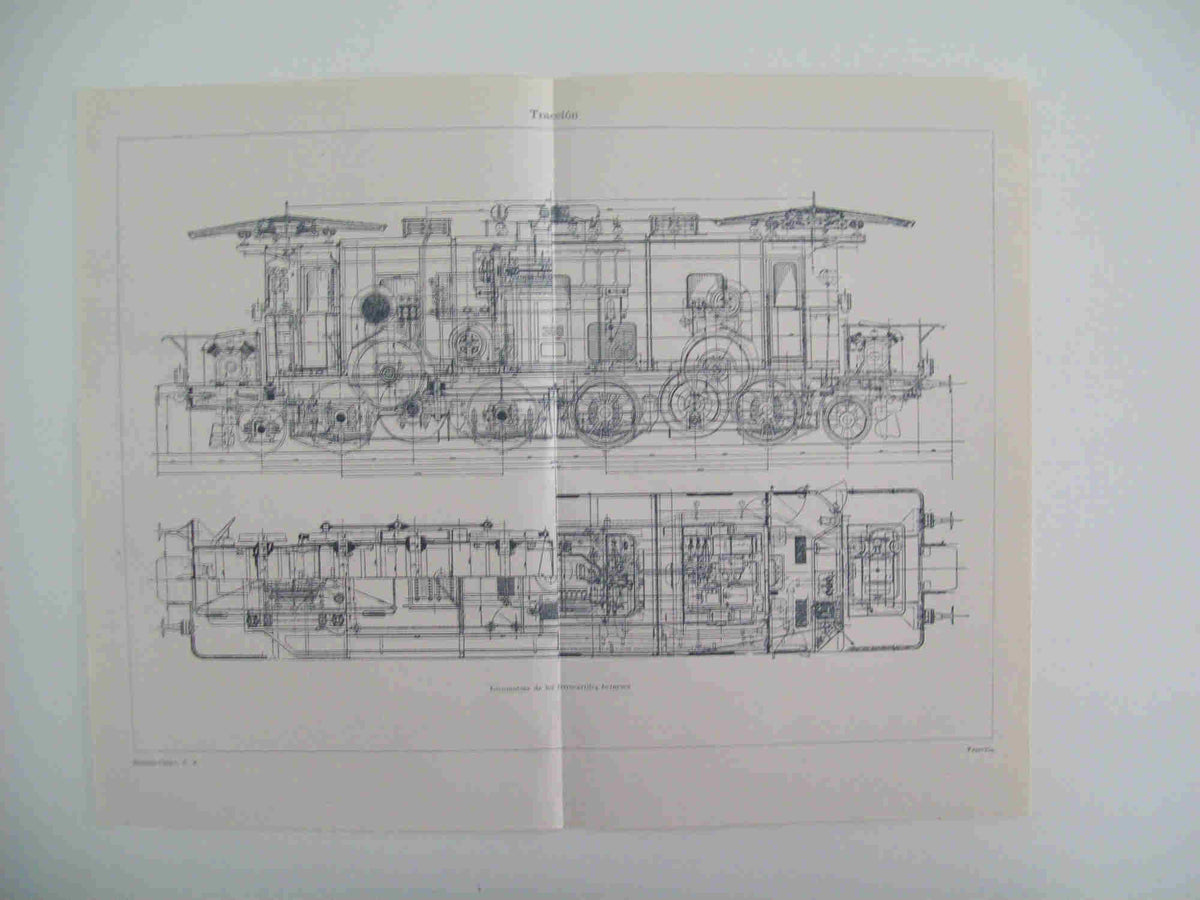 LAMINA ESPASA 28728: Locomotora de los ferrocarriles berneses