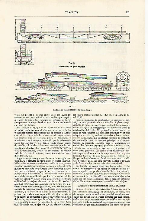 LAMINA ESPASA 28729: Modelos de plataformas Krupp