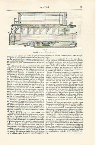 LAMINA ESPASA 28730: Autobus de vapor sistema Sepollet