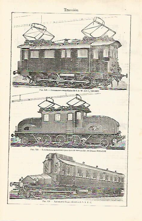 LAMINA ESPASA 28744: Locomotora SSW Dessau Bitterfeld y AEG