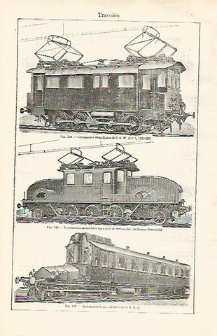 LAMINA ESPASA 28744: Locomotora SSW Dessau Bitterfeld y AEG