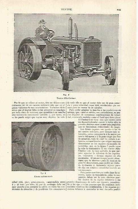 LAMINA ESPASA 28748: Tractor Allis-Chalner
