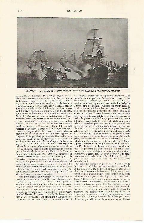 LAMINA ESPASA 28761: El Redoutable en Trafalgar por Meyer