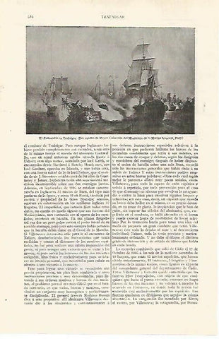 LAMINA ESPASA 28761: El Redoutable en Trafalgar por Meyer
