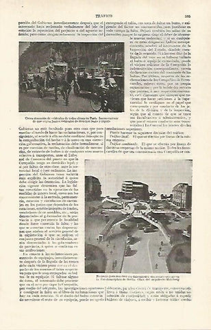 LAMINA ESPASA 28766: Vehiculos en Paris