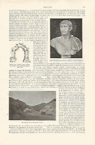 LAMINA ESPASA 28771: Busto del emperador Trajano