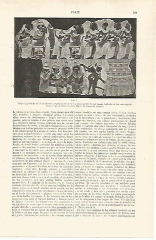 LAMINA ESPASA 28773: Trajes egipcios de la Dinastia XVIII