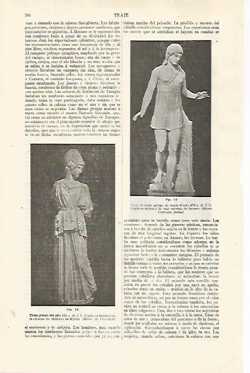 LAMINA ESPASA 28776: Traje griego el año 450 a.C.