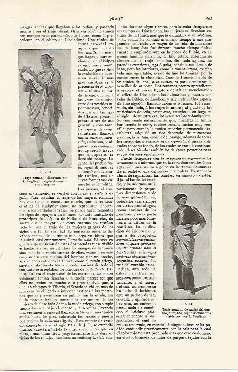 LAMINA ESPASA 28779: Traje romano